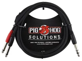 PIG HOG SOLUTIONS PYIC06 - 6FT TRS(M)-DUAL 1/4" INSERT CABLE