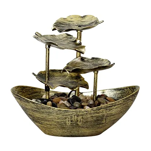 Pinakine® Relaxation Indoor Tabletop Fountain LED Light for Garden Desktop Decoration Golden|Home & Garden| Home D?©cor| Indoor Fountains|53058429PNKL