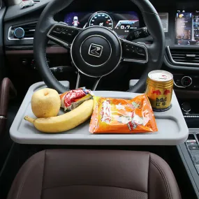 Portable car travel instant eating tray / desk / table  no mess eating stable working on laptop