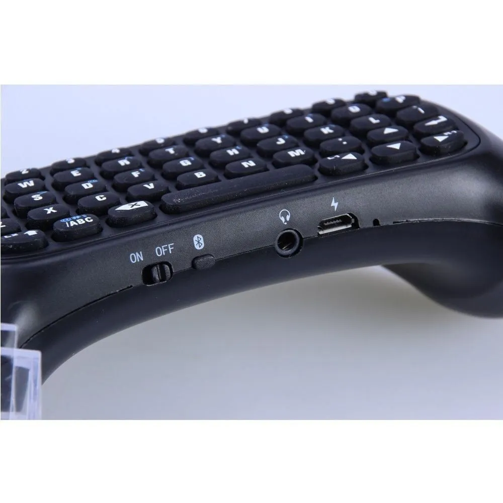 PS4 PlayStation 4 Controller Wireless Bluetooth Keyboard Chatpad GamePad DOBE White