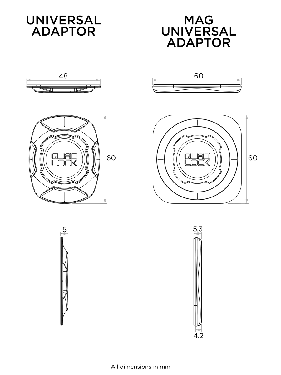 Quad Lock Universal Adaptor v3