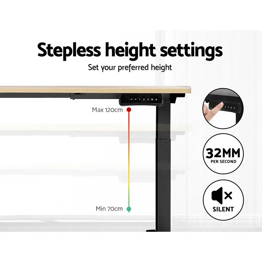 Quiet Dual Motor Standing Desk with Digital Control - Artiss