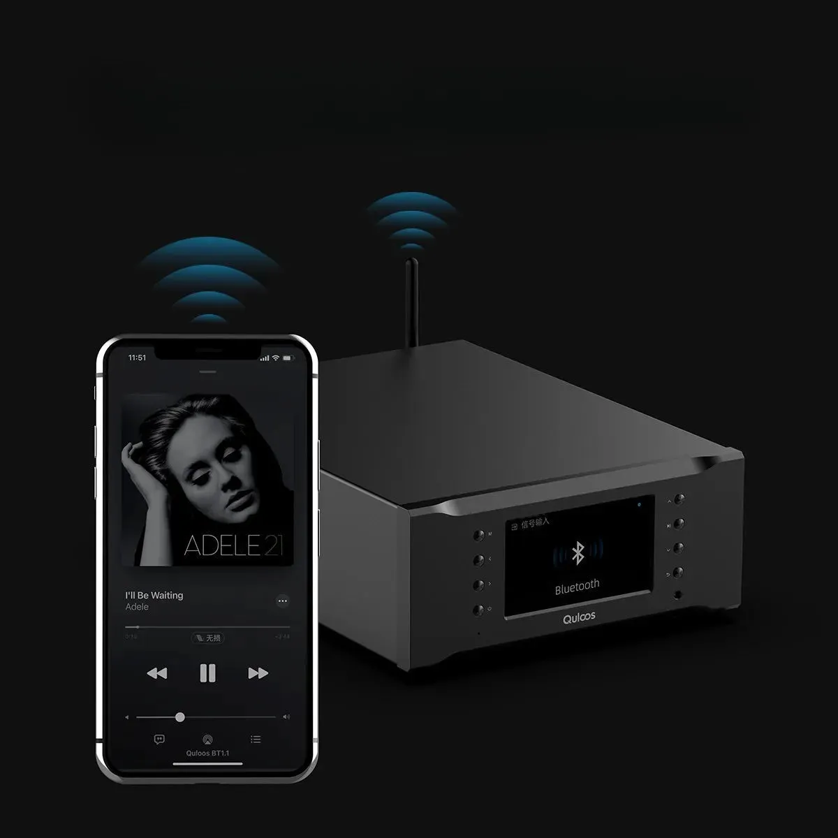 QULOOS QLS QA662 Desktop DAC & Headphone Amplifier & Music Streamer