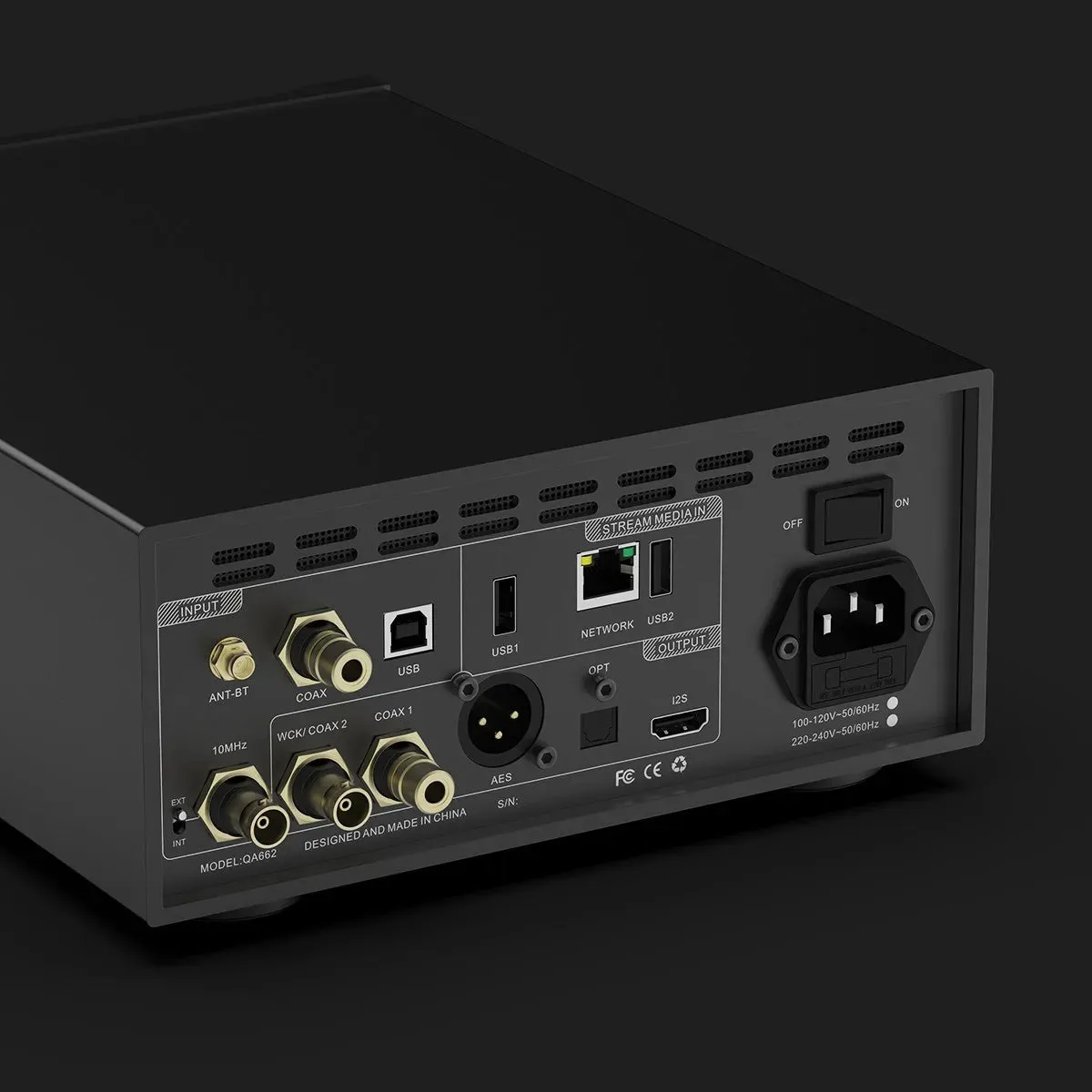 QULOOS QLS QA662 Desktop DAC & Headphone Amplifier & Music Streamer