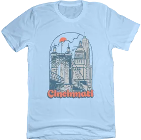 Retro Cincinnati Skyline