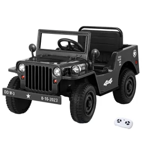 Rigo Kids Ride On Car Off Road Military Toy Cars 12V Black