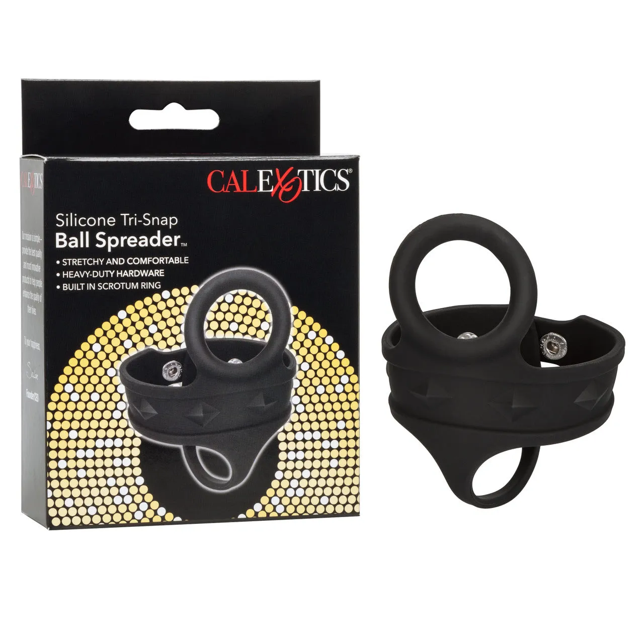 Rings! Silicone Tri-Snap Ball Spreader Cock Ring