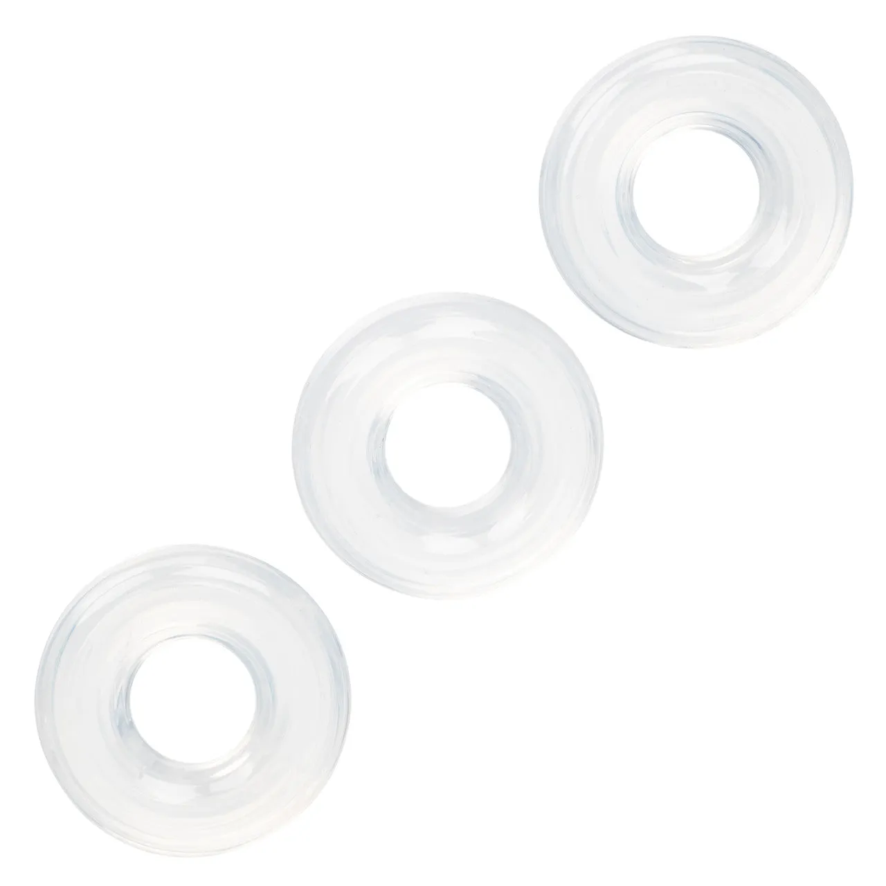 Rings! Stacker Silicone Cock Rings 3 Piece - Clear