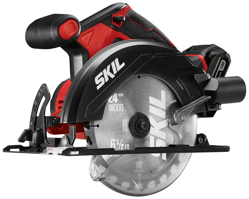 SKIL CR540602 Circular Saw Kit, Battery Included, 20 V, 2 Ah, 6-1/2 in Dia Blade, 50 deg Bevel :EA: QUANTITY: 1