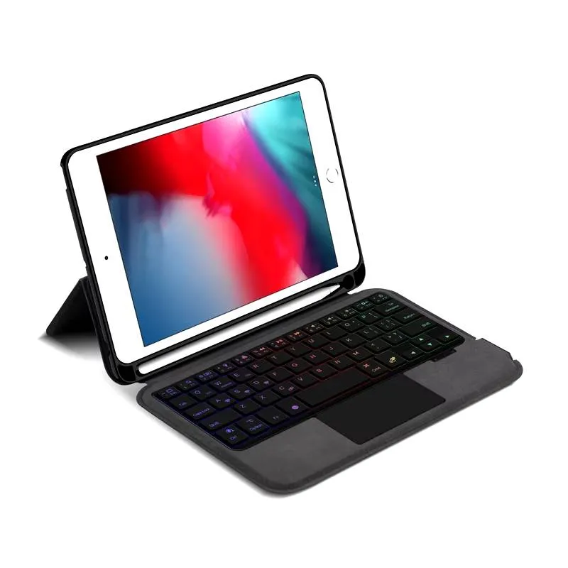 Slim iPad Mini 4/5 Keyboard with Trackpad Stand Cover