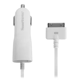 SmartSeries 2.1A Car Charger with USB Port and 30-Pin Charging Cable