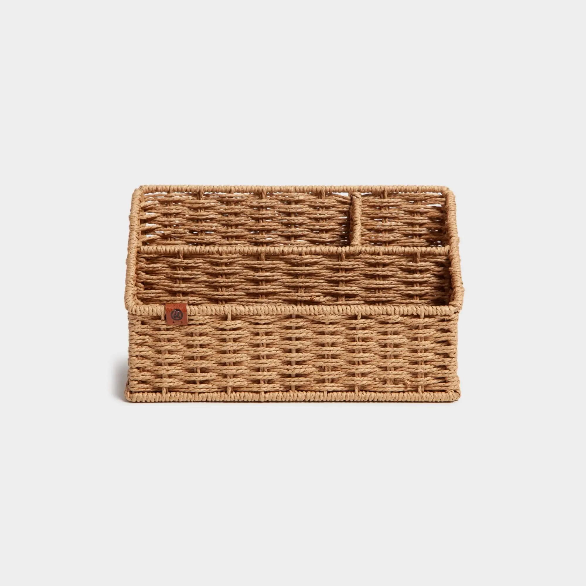 Somerset  Woven Desktop Organizer Brown