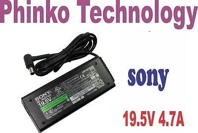 Sony Vaio 90W Genuine Original Adapter Charger VGN-AW Series