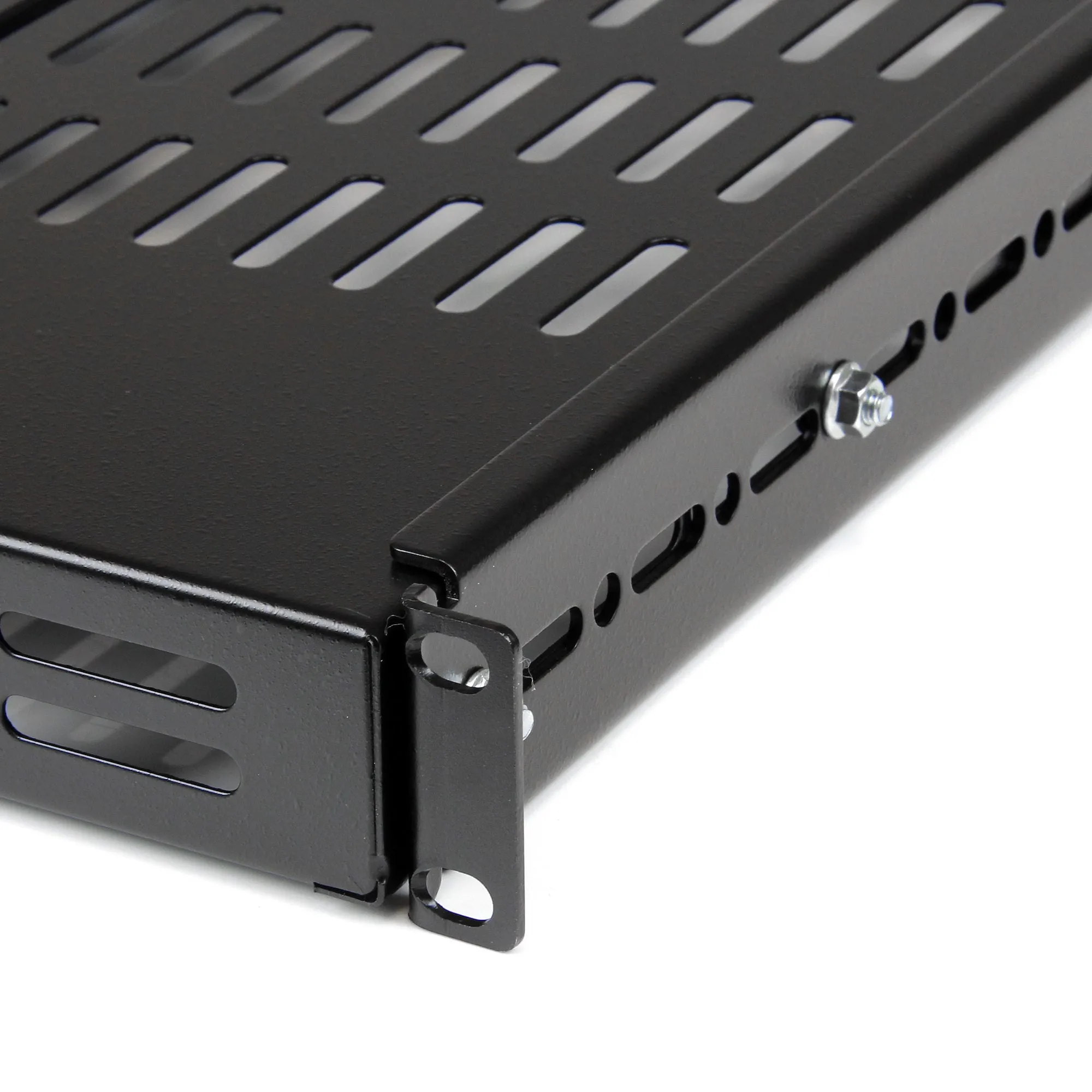 Startech.Com 1U Adjustable Vented Server Rack Mount Shelf - 175Lbs - 19.5 To 38In Deep Universal Tray For 19" Av/ Networ