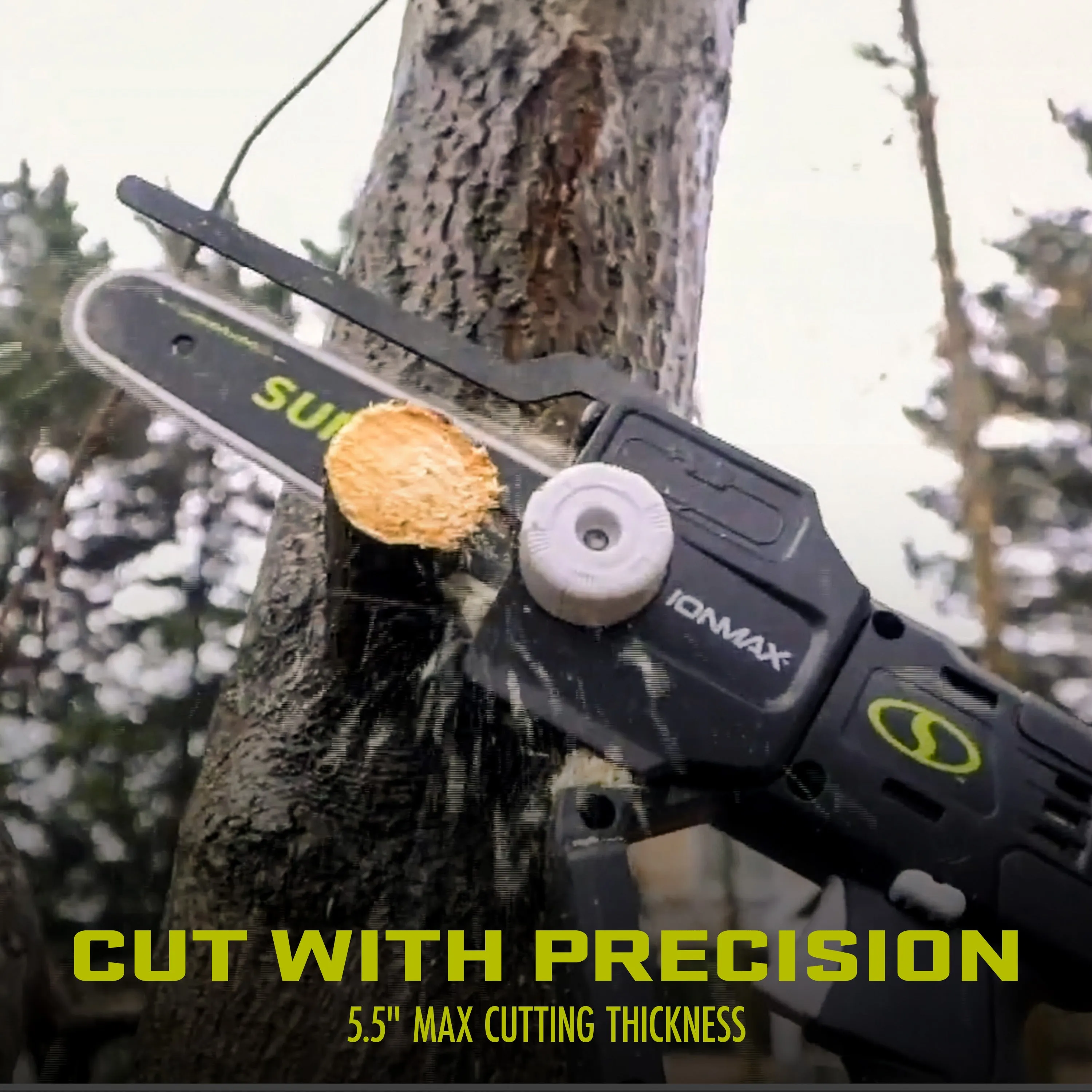 Sun Joe 24V-HCSWP-6-LTE 24-Volt* IONMAX Cordless Telescoping Pole Pruning Saw Kit | 4000 RPM | W/ 2.0-Ah Battery   Charger