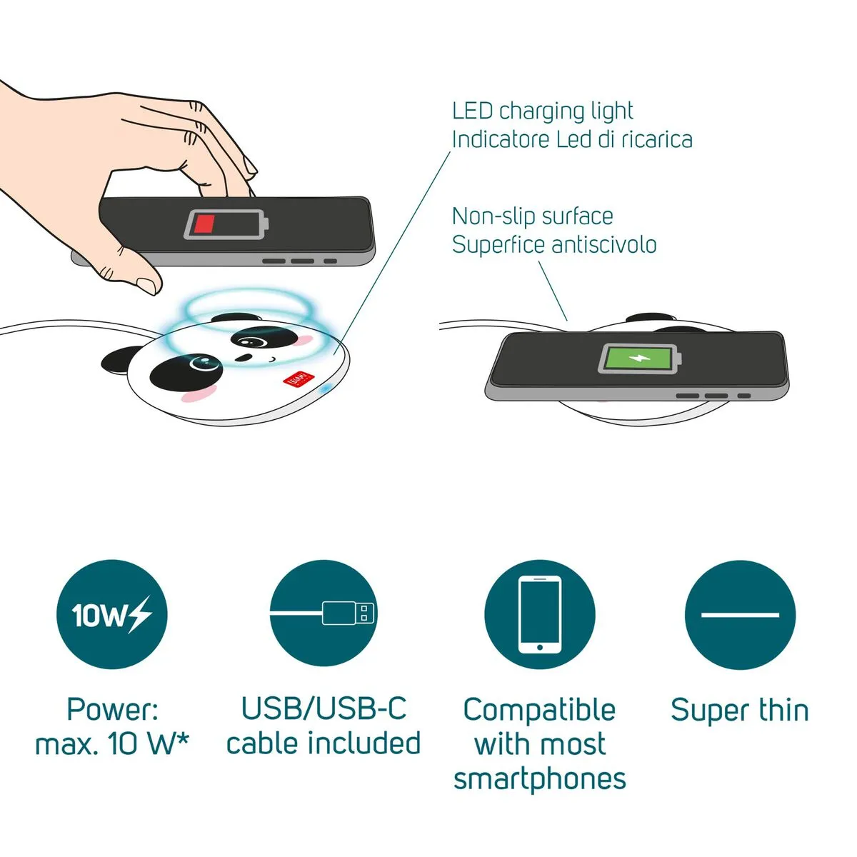 Super Fast Wireless Charger - Panda