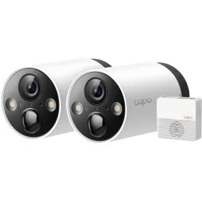 Tapo Smart Wire-Free Indoor & Outdoor Security Camera System - White | TAPOC420S2