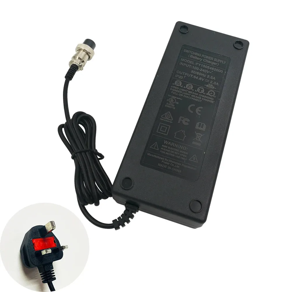 TEVERUN Blade MINI Pro 54.6V 2A Original Charger Blade Mini 54.6V 2A Charger Electric Scooter Official Blade Accessories