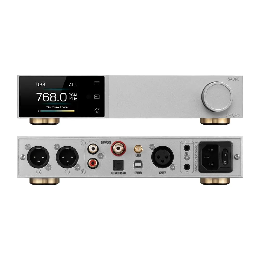 TOPPING D70Pro SABRE DAC ES9039SPRO XU316 Bluetooth 5.1 LDAC Aptx-Adaptive HiFi Decoder