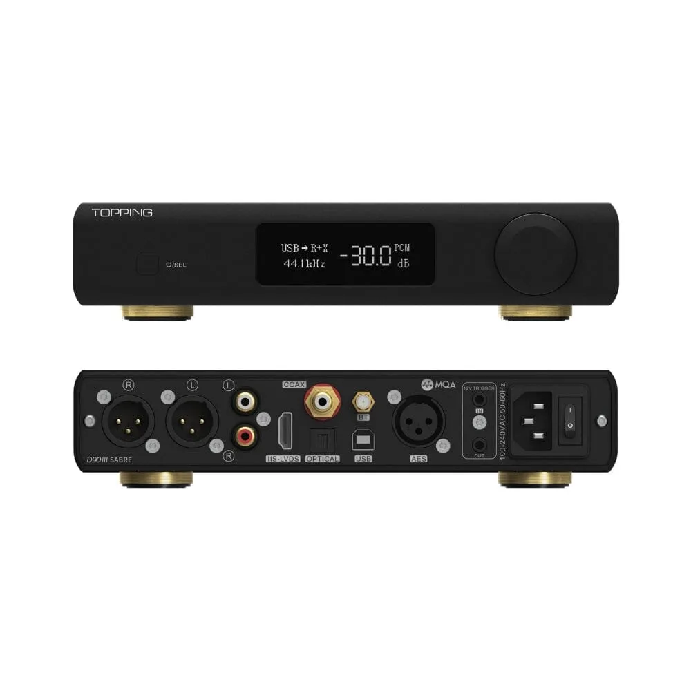 TOPPING D90III / D90 III SABRE Fully Balanced Dual ESS9039SPRO Bluetooth 5.1 HiFi DAC