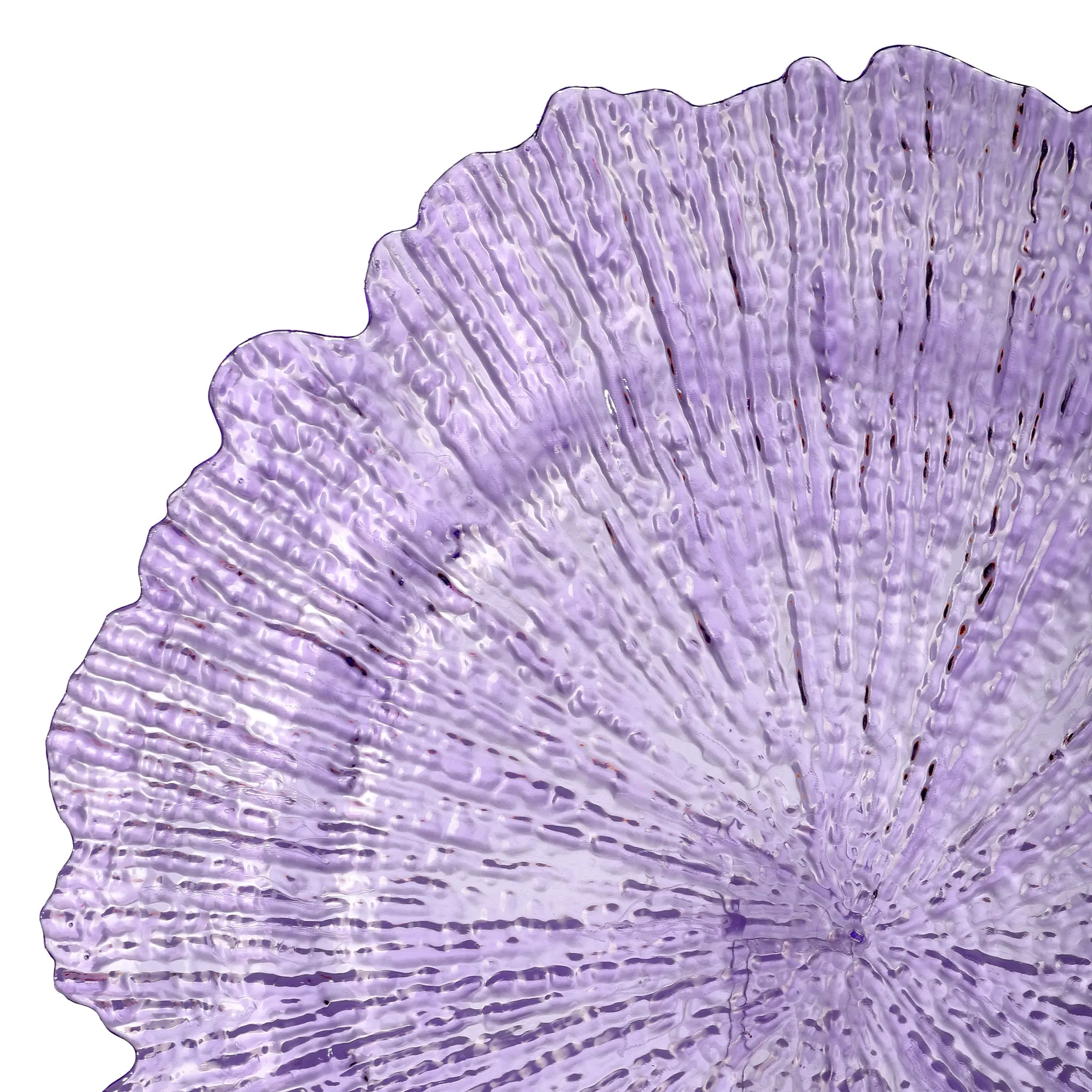 Transparent Reef Plastic Charger Plate - Lavender