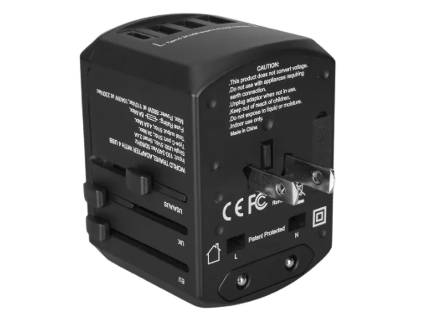 Travel Adaptor Black