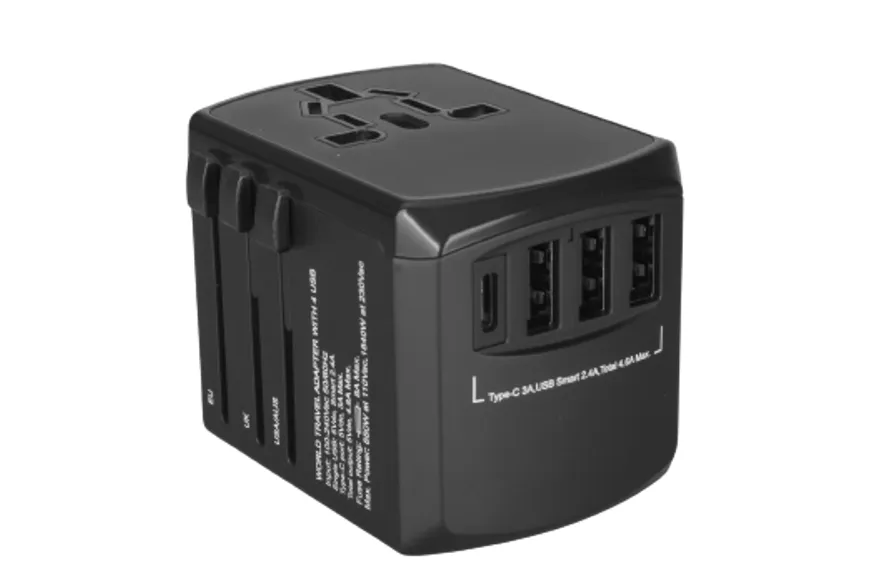 Travel Adaptor Black