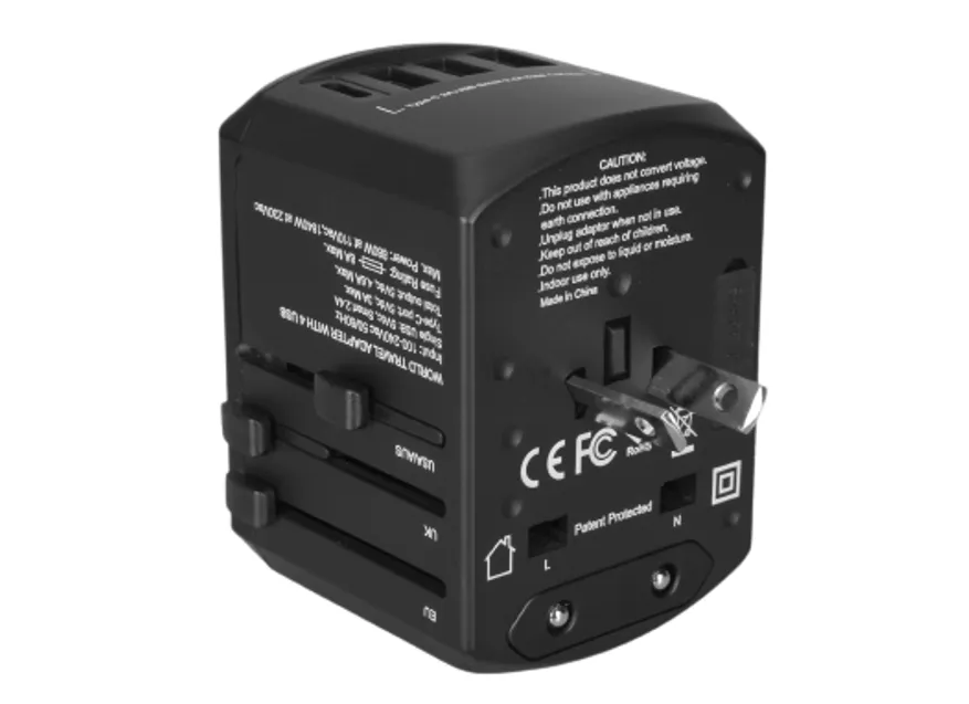 Travel Adaptor Black