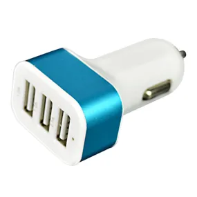 Triple Universal USB Car Charger 3 Port Car- Adapter Socket Cigarette Lighter Spliter Car Styling