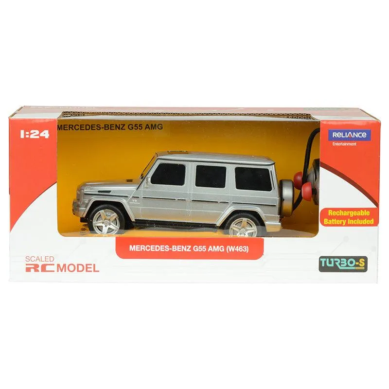 TurboS 1:24 Remote Controlled Mercedes Benz G55 Licensed, Silver