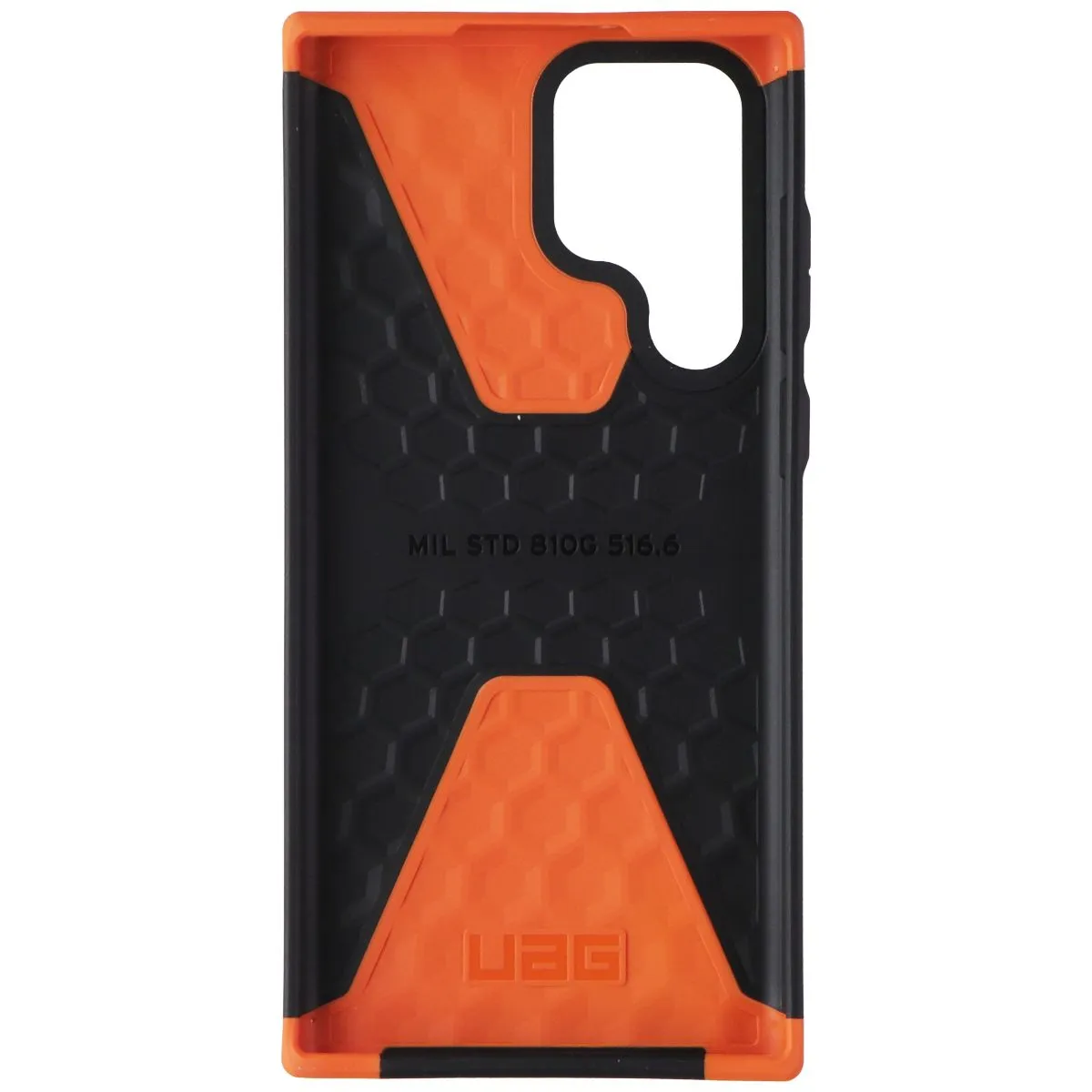 Urban Armor Gear Civilian Case for Samsung Galaxy S22 Ultra 5G - Black/Orange