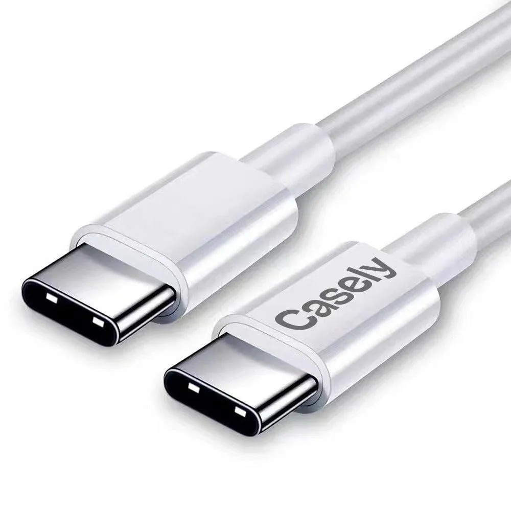 USB-C to USB-C Charging Cord 100W | White Cable