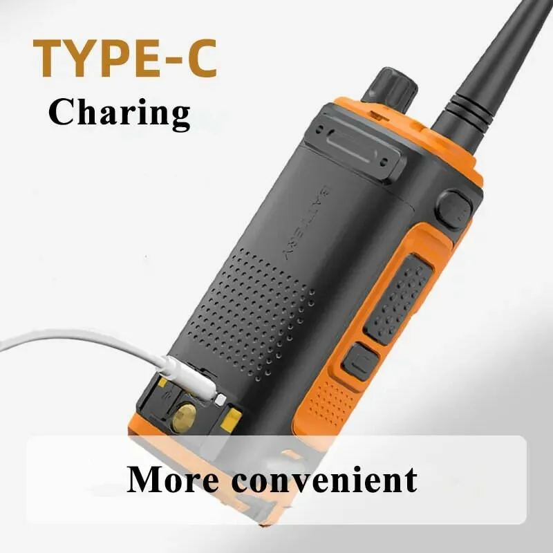 UV-17 Plus V1 V2 Baofeng Walkie Talkie 10W Type C Charging Dual/Tri Band Optional No Pro NOAA 1.77 Inch LCD Screen FM Waterproof