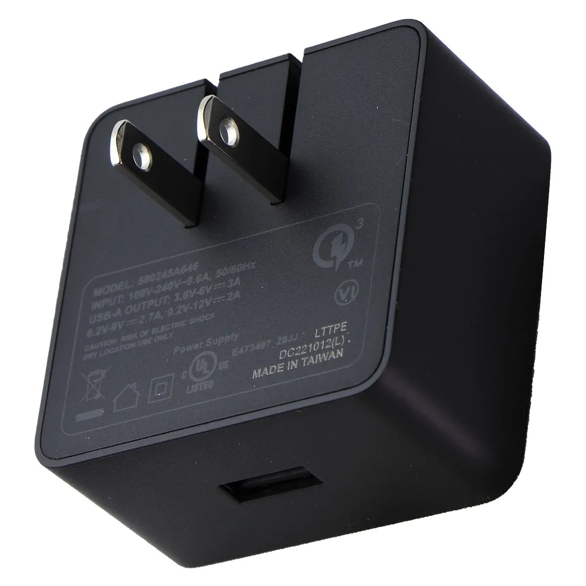 Verizon (24W) USB-A Quick Charge Wall Adapter - Black