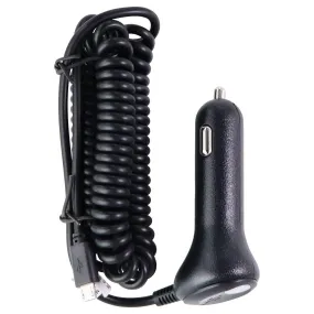 Verizon Micro-USB Car charger with Coiled Cable - Black