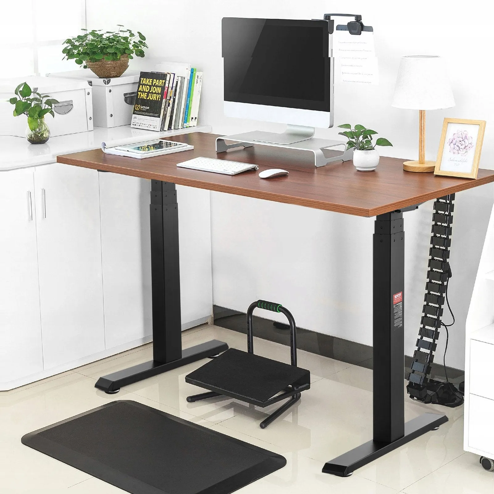 Vevor Standing Desk Frame Dual Motor Adjustable 26"-50.7" Height 43.3"-70" Length 3 Memory Presets New