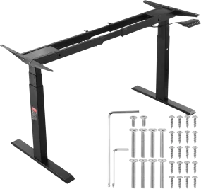 Vevor Standing Desk Frame Dual Motor Adjustable 26"-50.7" Height 43.3"-70" Length 3 Memory Presets New