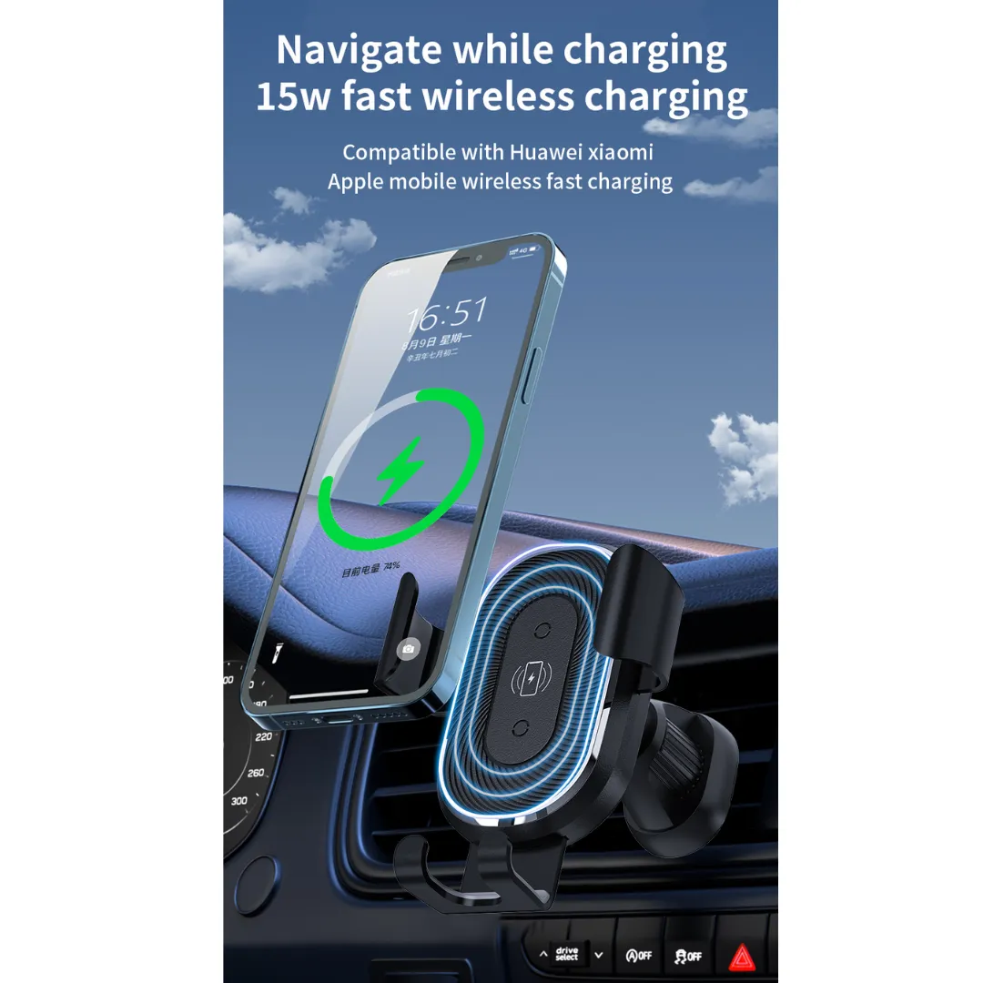 WIWU CH-310 LIBERATOR WIRELESS CHARGING CAR MOUNT MANUAL CLAMPING