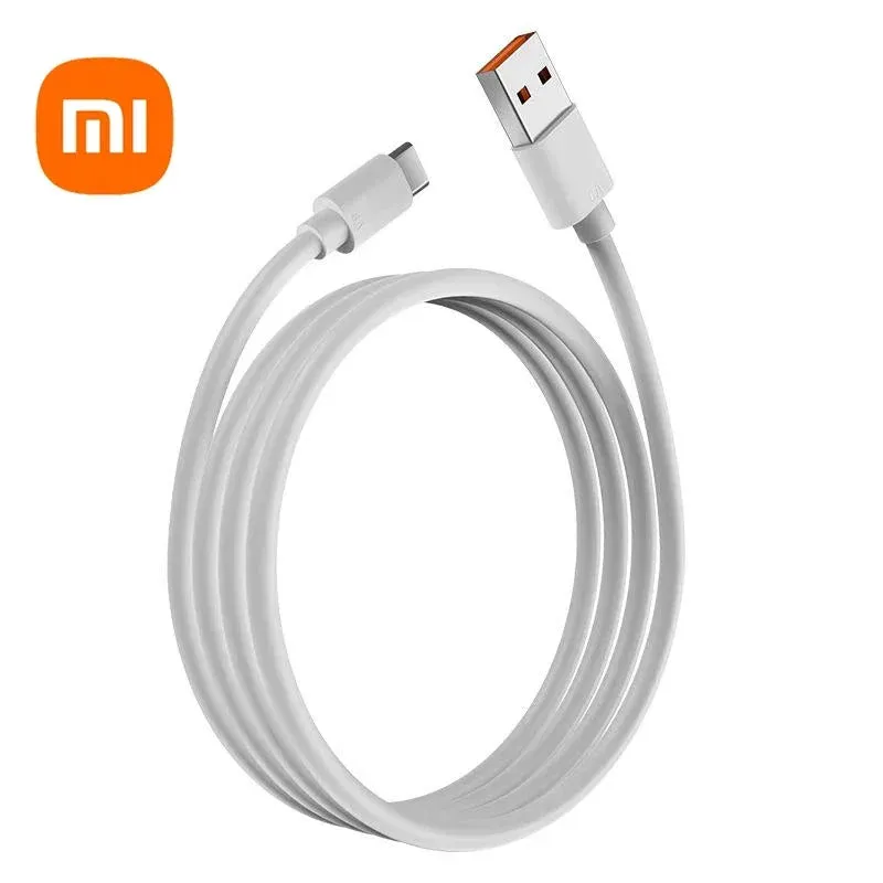 Xiaomi 120W Super Fast Charger 6A Cable USB 5.0 Type-C USB Turbo Charging Cable 120W MAX Fast Charging EU/US/UK iPhone Android