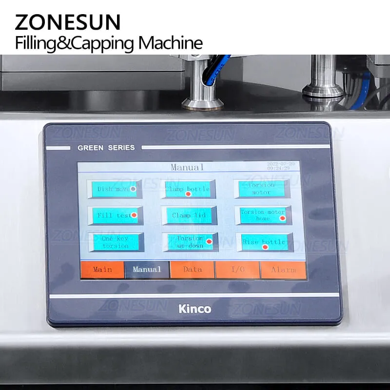 ZS-AFC16 Automatic Desktop Plastic Reagent Tube Solvent Ceramic Plunger Pump Liquid Test Tube Filling Capping Machine