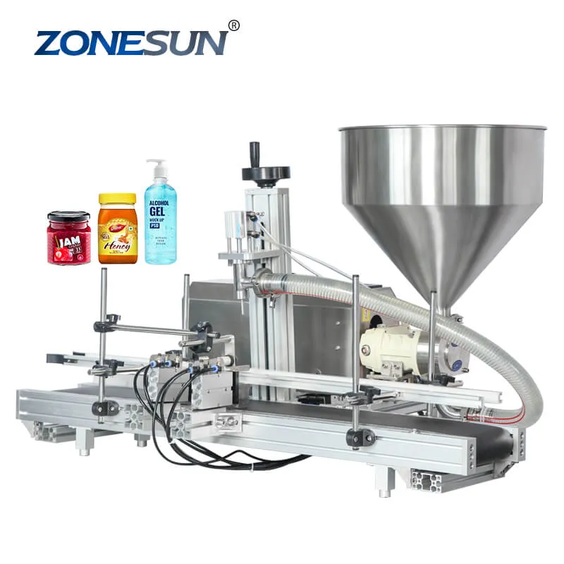 ZS-DTGT900 Automatic Ketchup Jam Jar Lotion Cream Chili Sauce Filling Machine