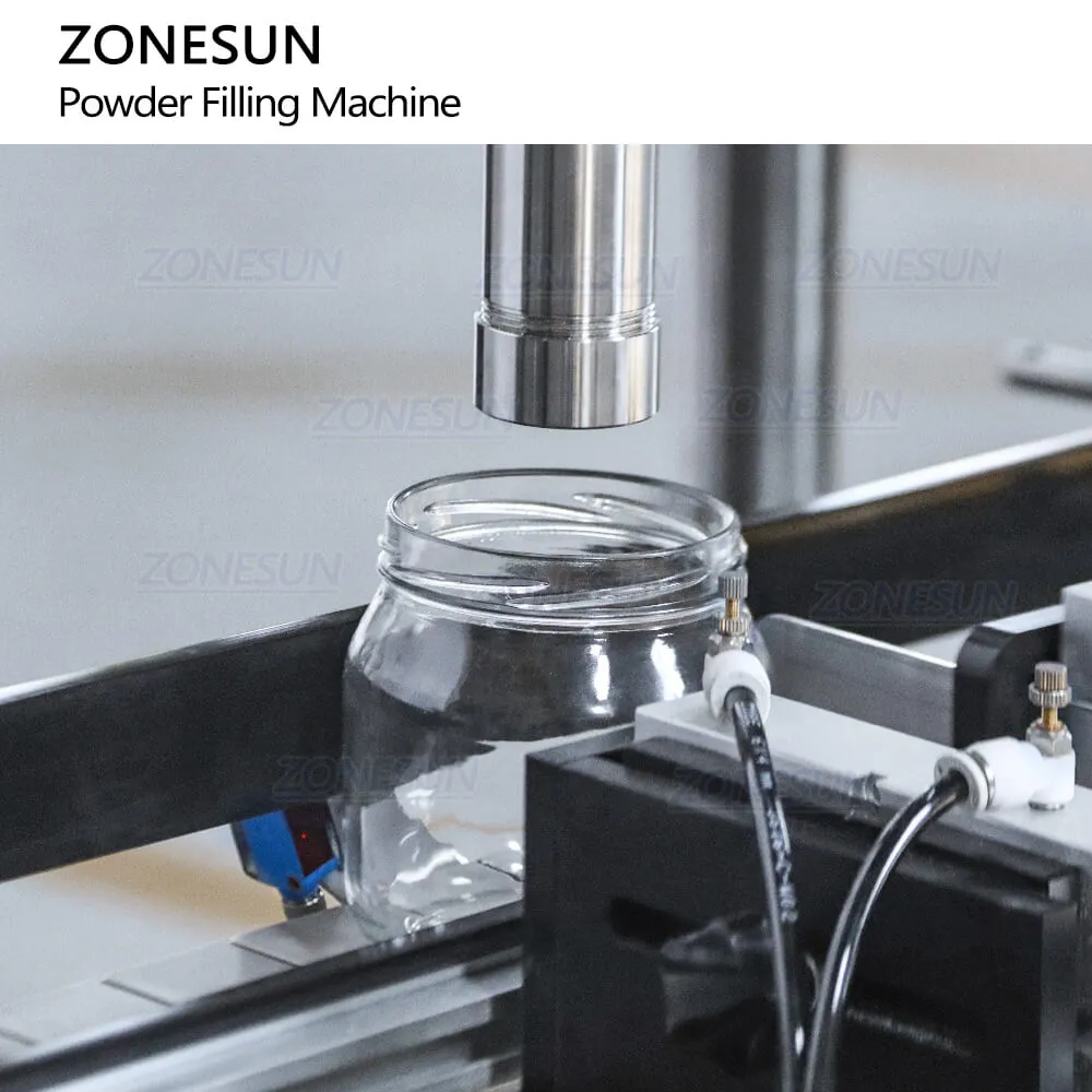 ZS-FM5A Automatic Auger Dry Milk Protein Powder Filler Talc Powder Bottle Filling Machine With Screw Conveyor Feeder