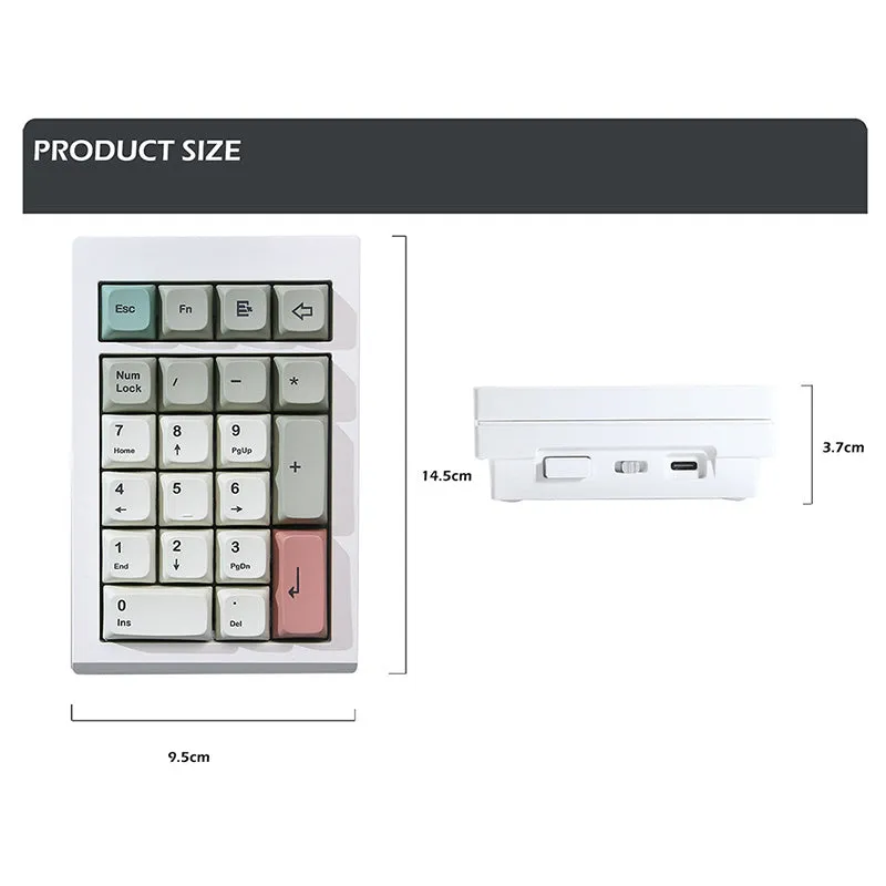 ZUOYA LMK21 Wireless Number Pad Keyboard Kit Support VIA Aluminum Macro Pad